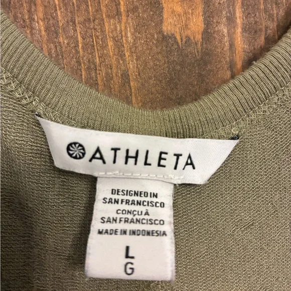 Athleta Sage Green One Piece Jumpsuit - Picture 2 of 5